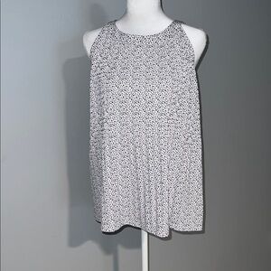 Elegant Black and White Dotted Top